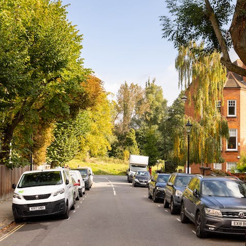Walk down the end of your road and into Hampstead Heath, a one-minute stroll away