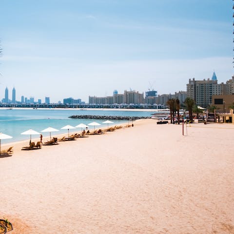 Make the most of your direct access to a private beach