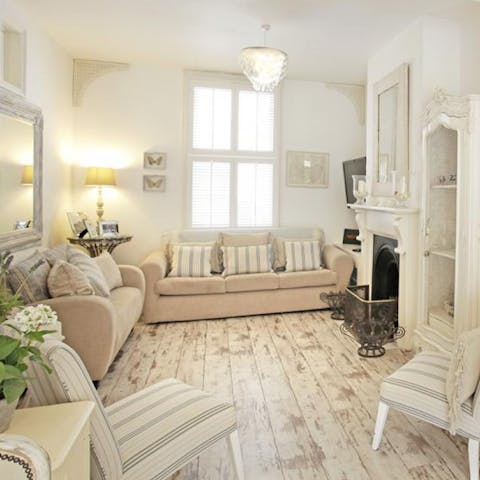 Laze by the fire on chilly evenings, playing board games or watching films