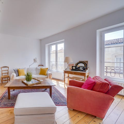 Sink into the plump sofas with a good glass of the local grape