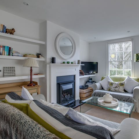 Sink into the plump sofas and toast your walking feet by the fire