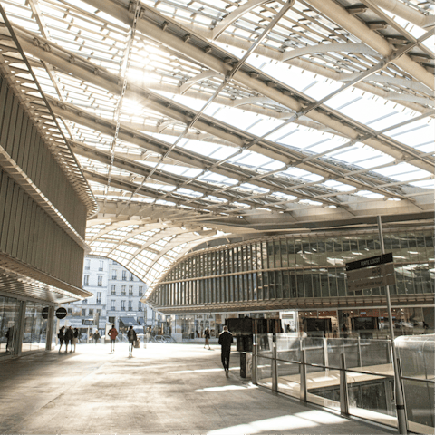 Explore the lively shopping and culture around Les Halles