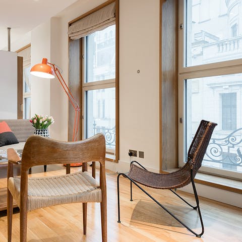 Fall in love with the mid-century furniture