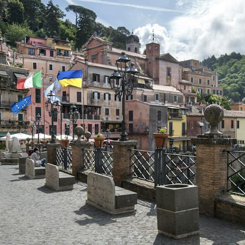 Explore the charming town of Nemi, footsteps from your doorstep