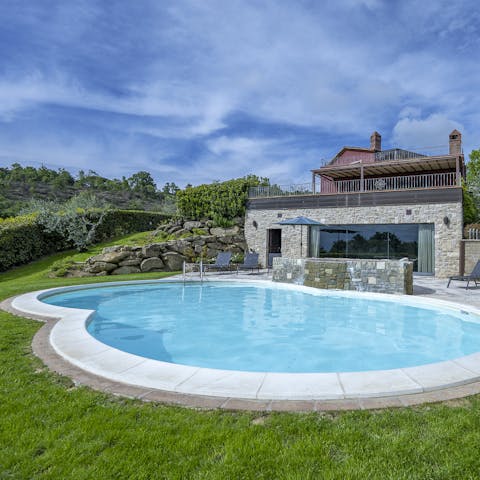 Embrace leisurely days lounging by the private pool
