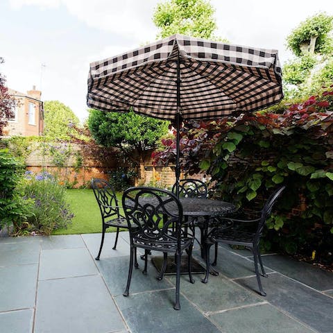 Make the most of the summer sunshine in the walled garden
