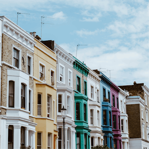 Stay in Ladbroke Grove, strolling distance from lively Notting Hill