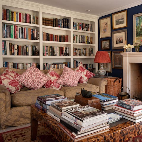 Get stuck in to the collection of books in the lounge