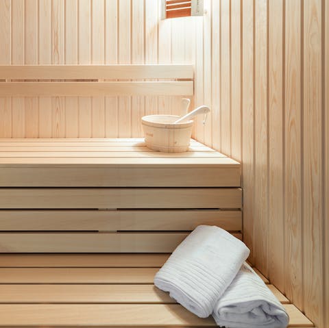 Get some R&R in your very own sauna
