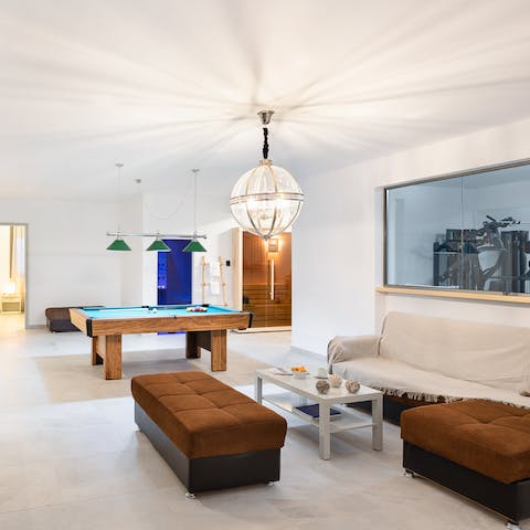 Let your competitive streak show in the games room