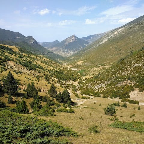 Get out into nature and explore the beautiful Aran Valley in the Catalan Pyrenees