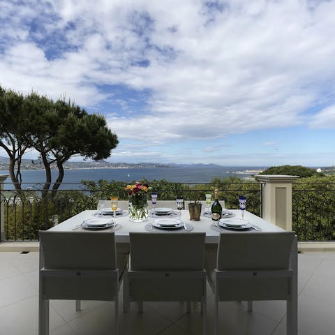 Dig into alfresco bouillabaisse and admire gorgeous views