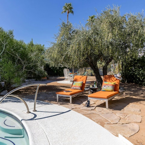 Unwind among the trees in the garden