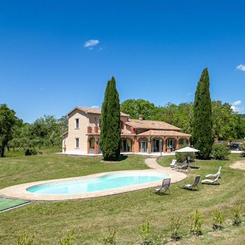 Enjoy total relaxation while lounging by the pool