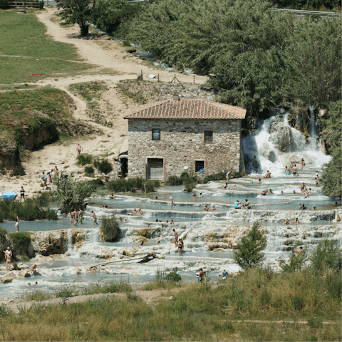 Experience the healing benefits of the hot springs in Saturnia