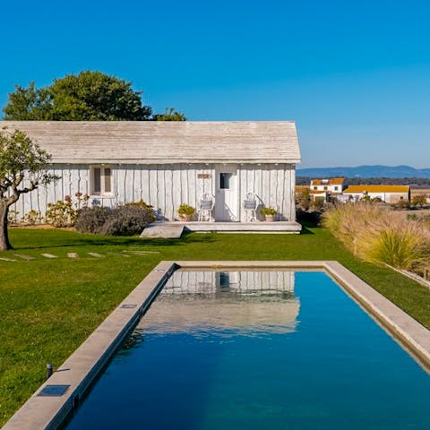 Find a wonderful sense of peace whilst relaxing by the pool