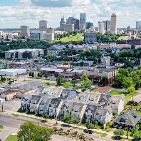 Head into the centre of the city, a 5-minute taxi ride away