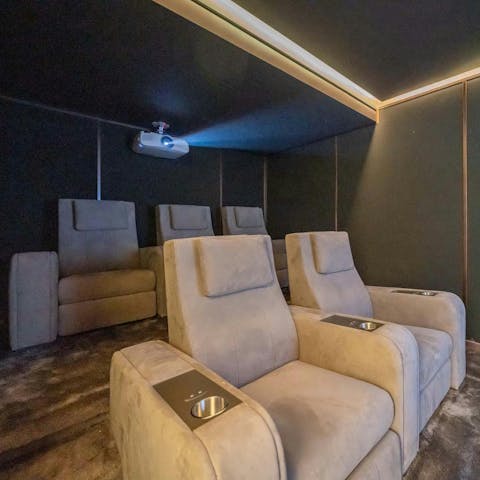 Throw a movie night in the home cinema