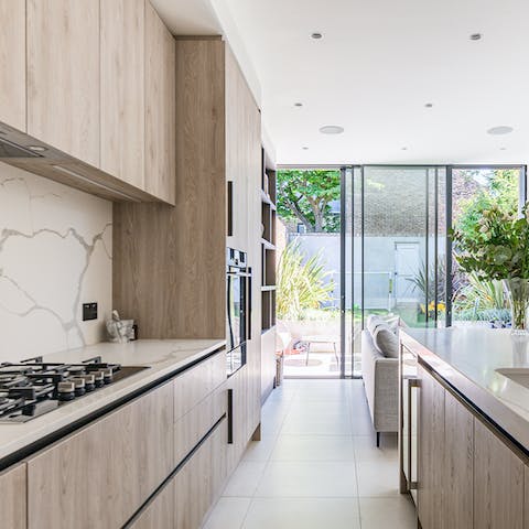Put on your chef's hat and cook up a storm in the high-spec kitchen