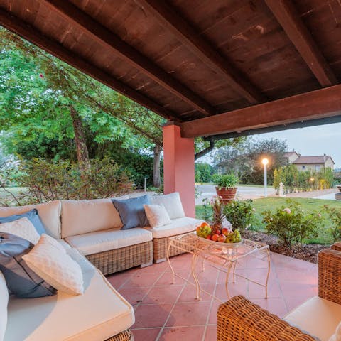 Find a quiet spot to sip a glass of fine Italian wine