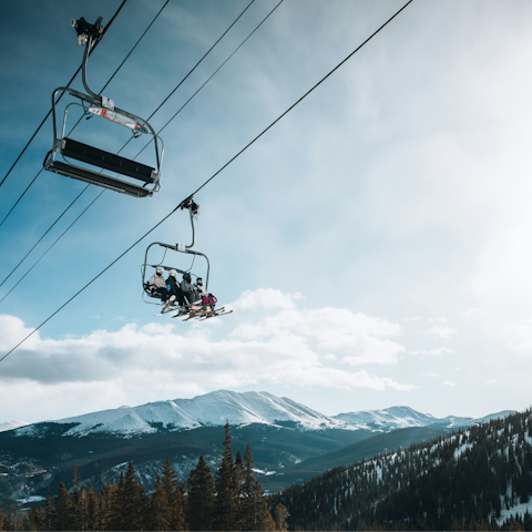 Base yourself in Breckenridge, 2 miles from the slopes
