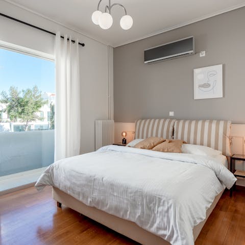 Get a good night's rest in the comfy bedrooms