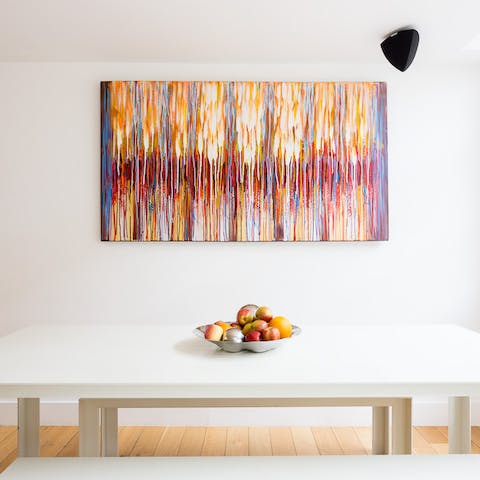 Appreciate the fine art collection