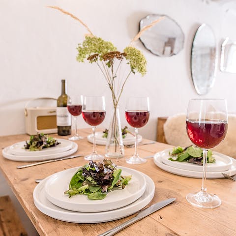 Savour some local oysters at your dining table