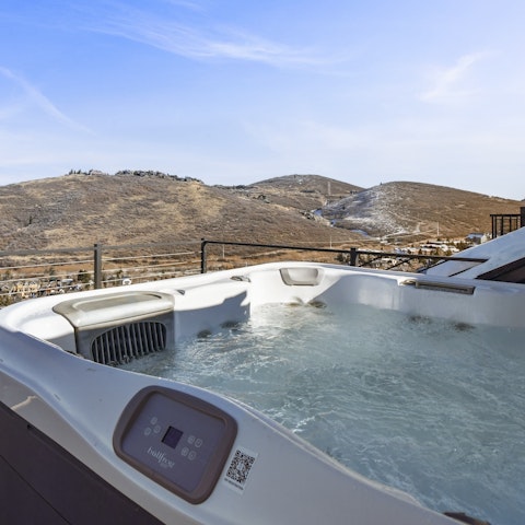Enjoy long soaks in the Jacuzzi after a day of adventure