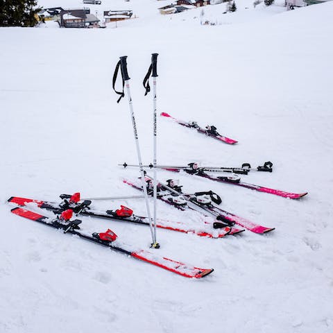 Walk over to the local ski lift to take you up to the slopes on Mount Faloria