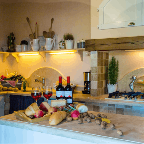 Ask your host to arrange a delivery of local farm produce