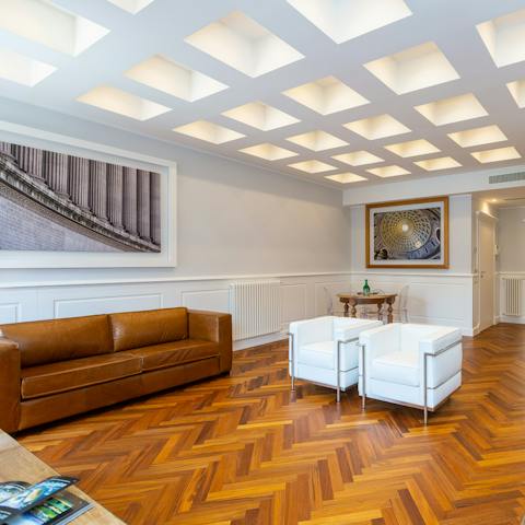 Relax in the open living space