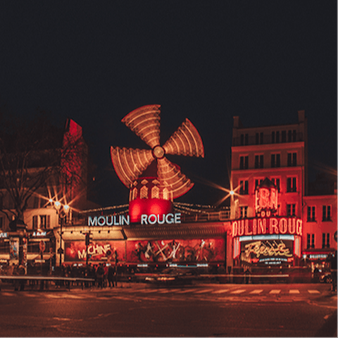 Take in a show at the iconic Moulin Rouge