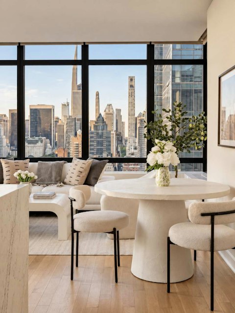 Watch the Manhattan unfold from the open living space