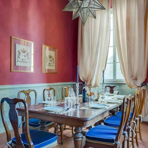 Host lavish feasts in the stunning dining room