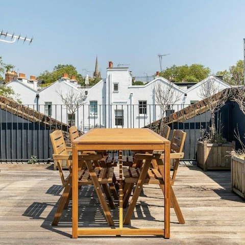 Soak up the London sun on the private roof terrace