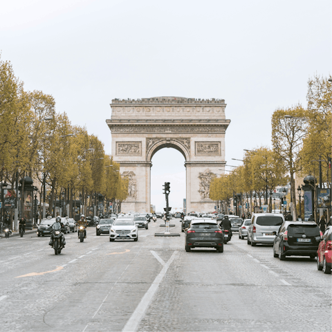 Shop until you drop along the Champs-Élysées