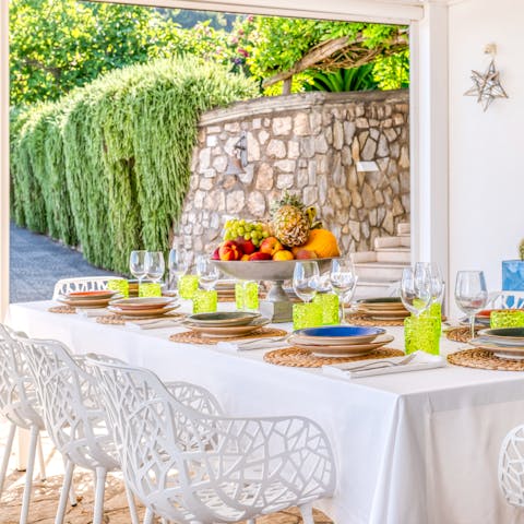 Fire up the barbecue and dine alfresco