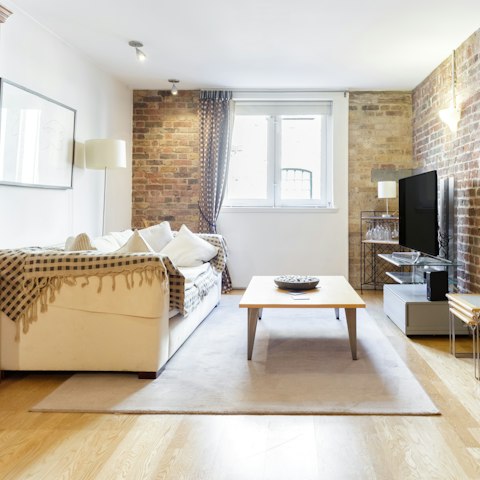 Relax in front of your favourite TV show after a busy day in the city