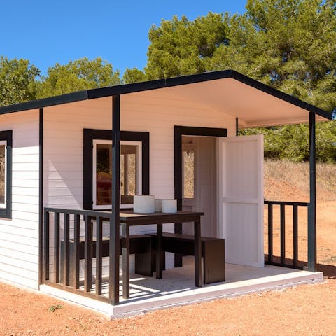 Explore the children's playhouse with your little ones