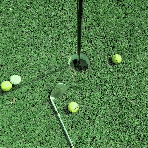 Enjoy a game at Salgados Golf Course, a five minute drive away