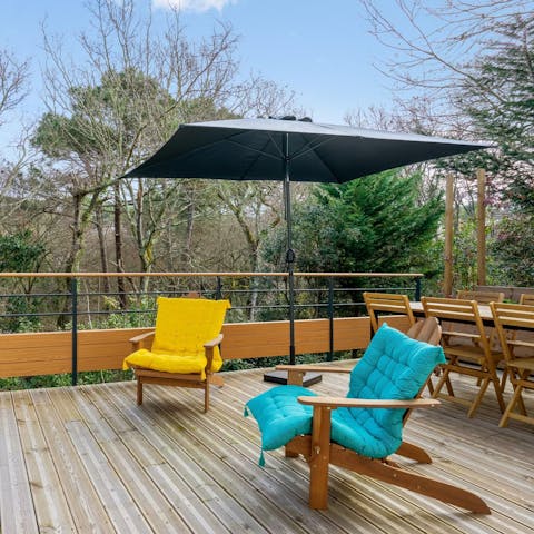 Experience a wonderful sense of wellbeing from the terrace with refreshing drinks in hand