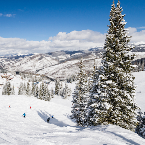 Hit the slopes, just ten yards away