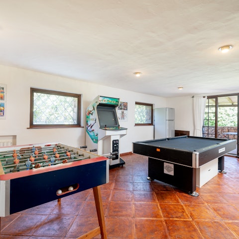 Enjoy a spot of friendly competition in the games room
