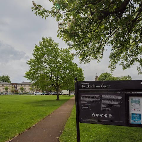 Stroll over to Twickenham Green with all the supplies you need for a picnic