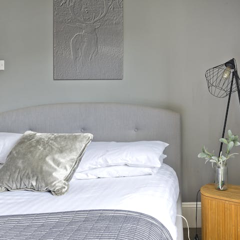 Get a good night's sleep in the cosy bedrooms