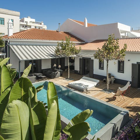 Make poolside lounging here your only plan for the day