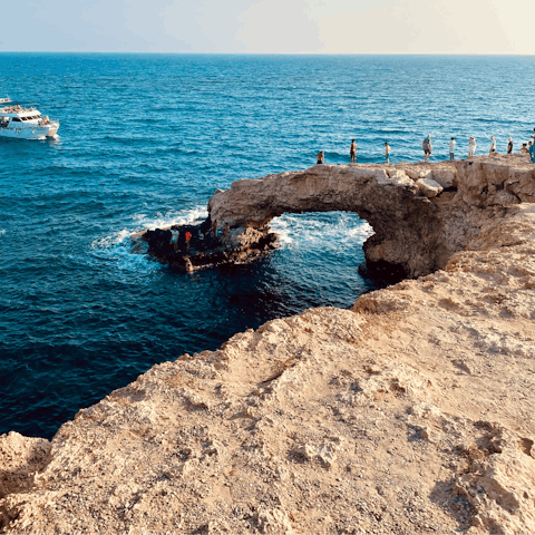 Drive just fifteen minutes to the famous Ayia Napa