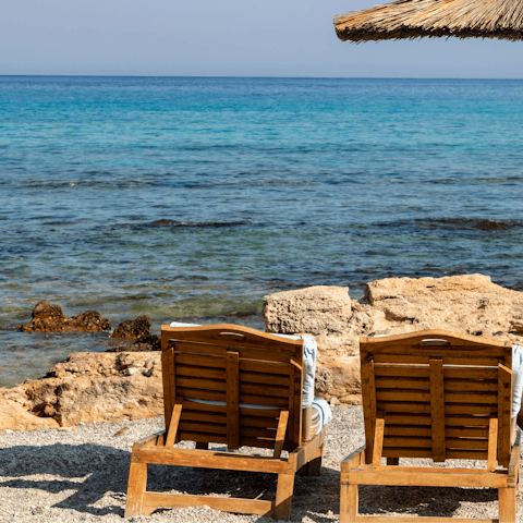 Experience the best of beach–side living from this home in Lachania