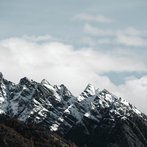 Head to the nearby hiking trails and ski runs for adventures at any time of year